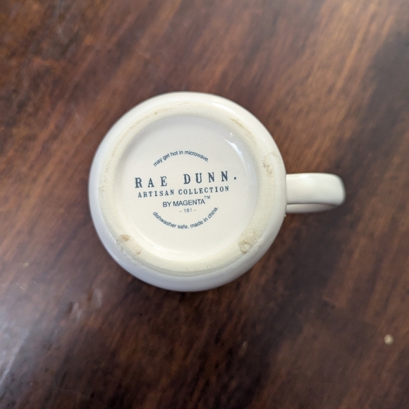 Rae Dunn Cream Ceramic Pitcher EUC - Picture 2 of 6